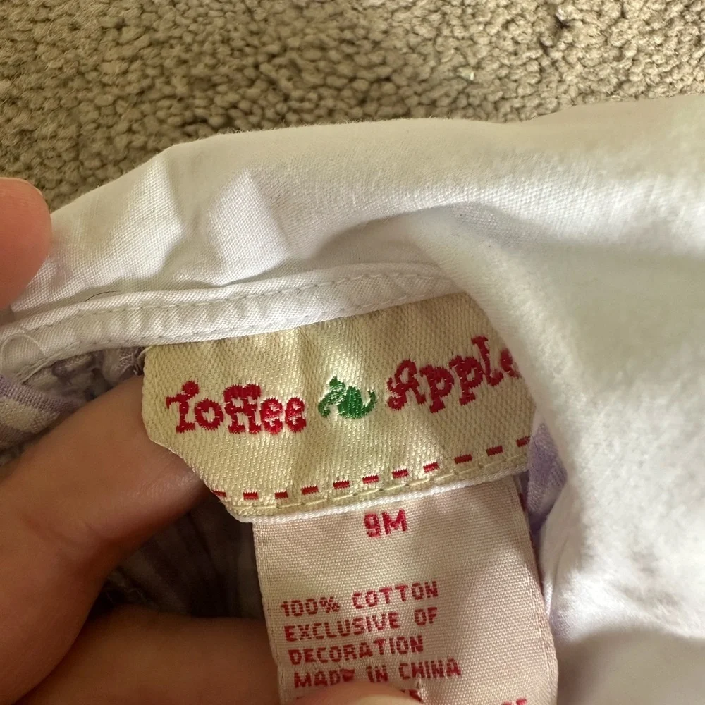Girls infant Toffee Apple bunny set 9 mths